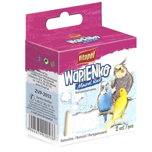 Vitapol Wapienko- Kostka NATURA wapienna naturalna kostka dla papug od ParrotPlanet.pl