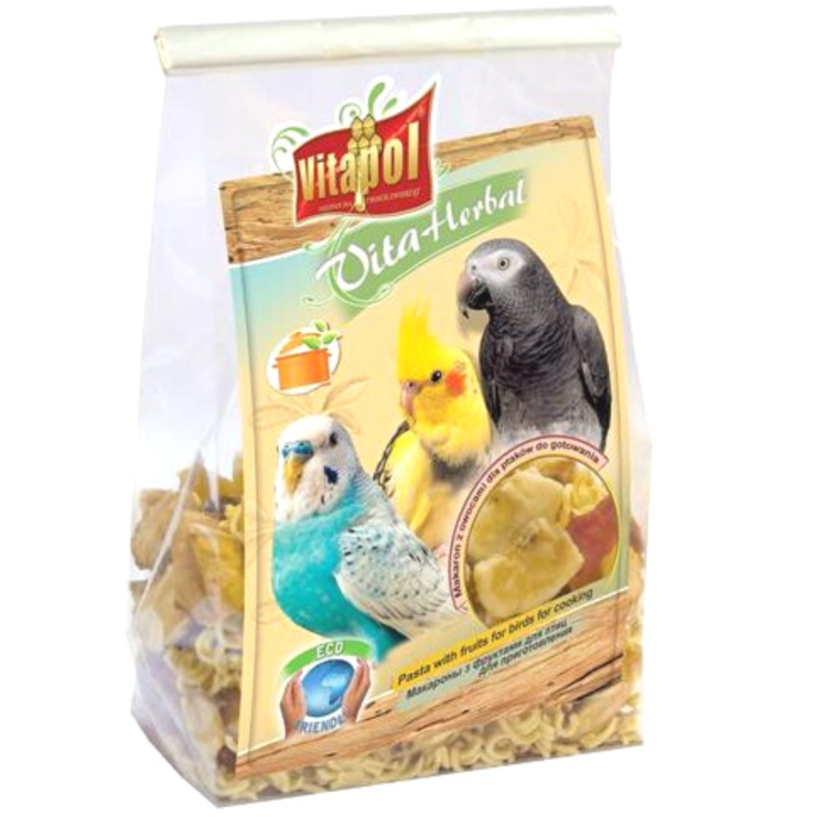 Vitapol- Makaron z owocami do gotowania - danie obiadowe dla papug od ParrotPlanet.pl