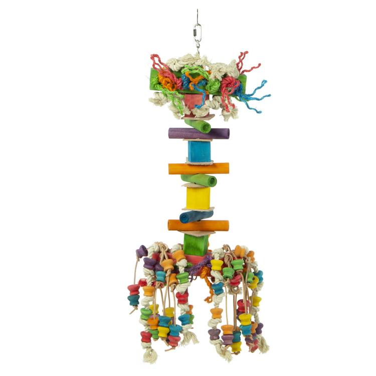 Papuga na gigancie - zabawka dla dużych papug rozm.XL od ParrotPlanet.pl