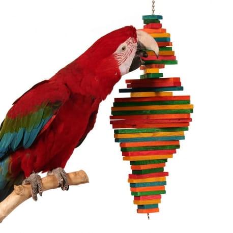 Tęczowa spirala Pharaona XL- zabawka dla dużych papug od ParrotPlanet.pl