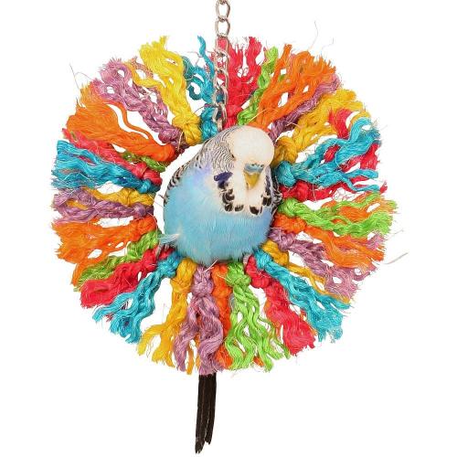 Rainbow Sisal - zabawka dla małych i średnich papug od ParrotPlanet.pl