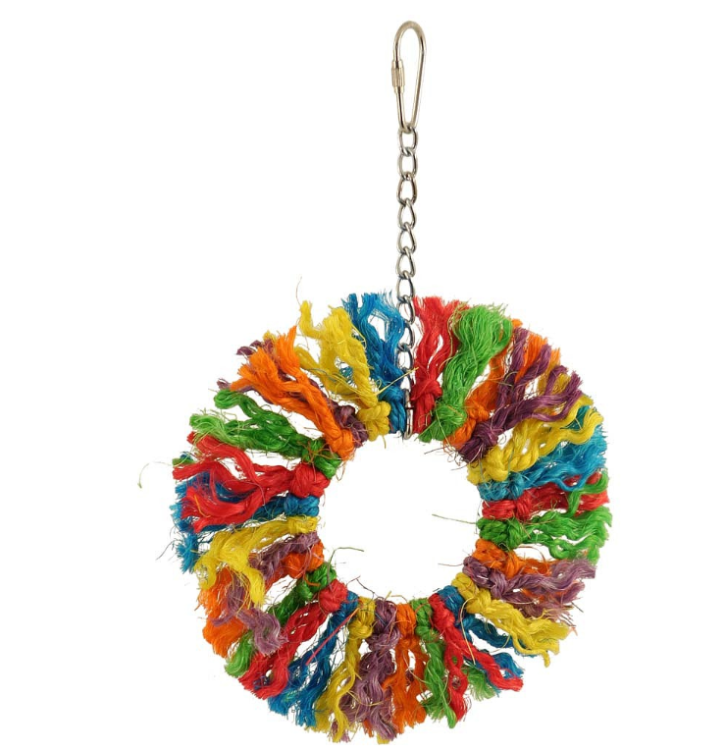 Rainbow Sisal - zabawka dla małych i średnich papug od ParrotPlanet.pl