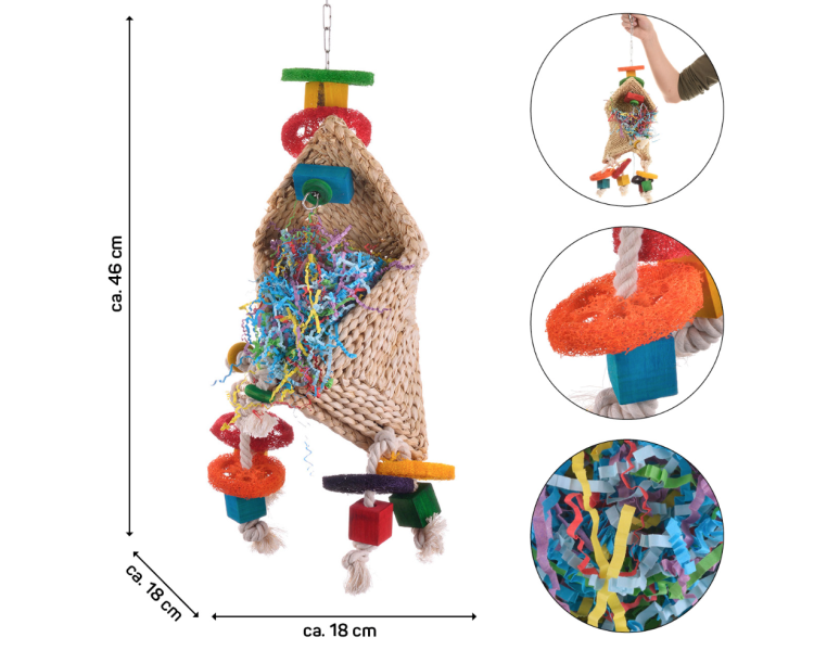 Magiczny Kapelusz - Zabawka dla Papug od ParrotPlanet.pl