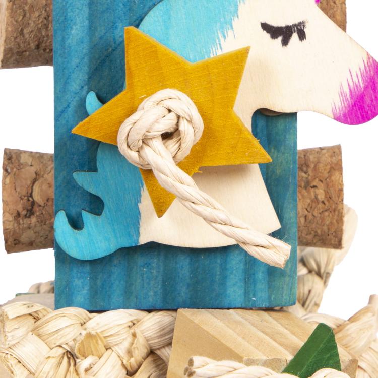 Happy Unicorn - zabawka dla średnich i dużych papug od ParrotPlanet.pl