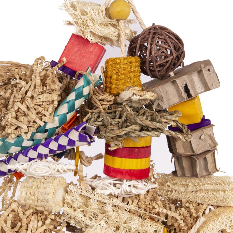 Happy Mess - zabawka dla średnich i dużych papug  od ParrotPlanet.pl