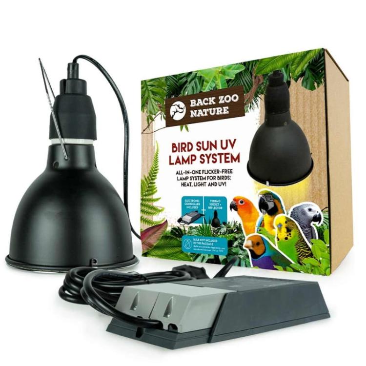 Back Zoo Nature Bird Sun System - Nowoczesna lampa dla papug UV - ZESTAW (bez żarówki) od ParrotPlanet.pl