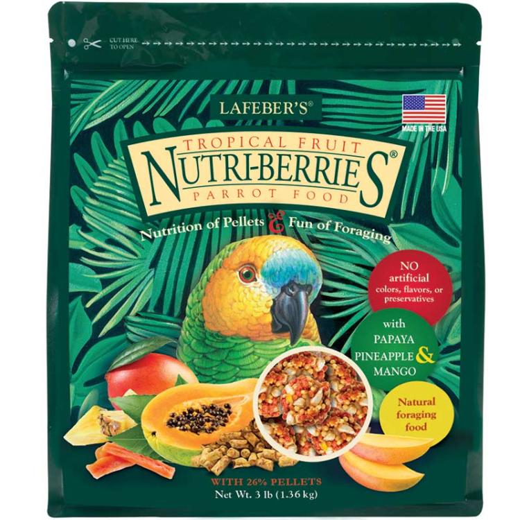 Lafeber NutriBerries Tropical Fruit-  Pokarm w kształcie kuleczek dla średnich i dużych papug 1,36kg od ParrotPlanet.pl