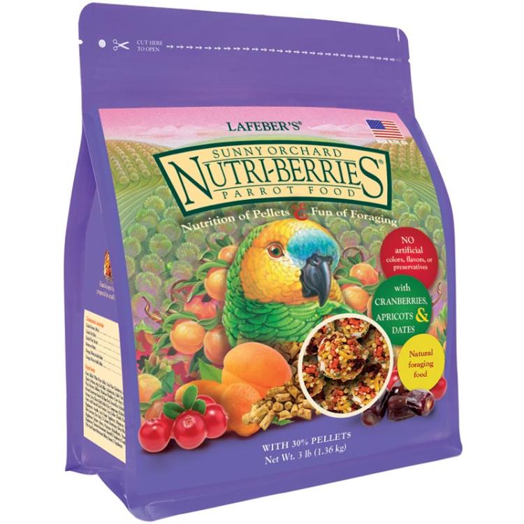 Lafeber NutriBerries Sunny Orchard - Pokarm w kształcie kuleczek dla średnich i dużych papug 1,36kg od ParrotPlanet.pl