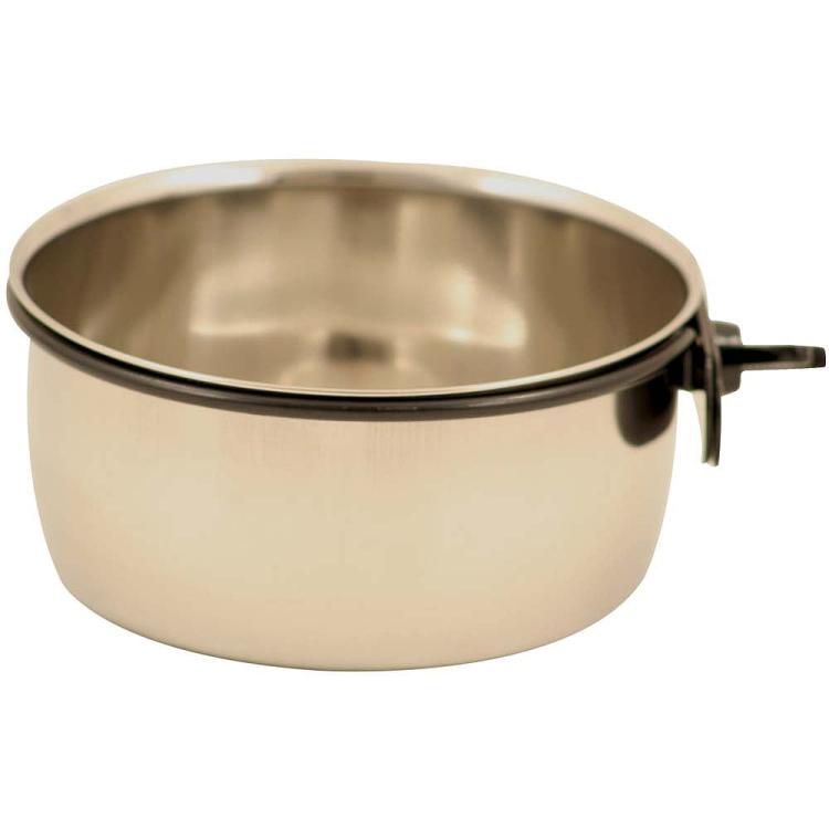 Miseczka metalowa ze stali nierdzewnej L przykręcana 900 ml od ParrotPlanet.pl