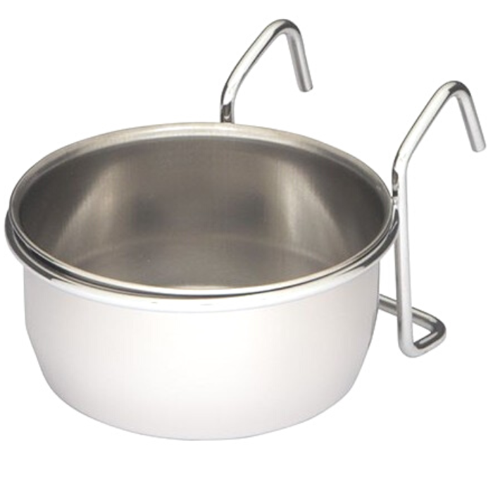 Miseczka metalowa dla papug - wieszana - 560ml od ParrotPlanet.pl