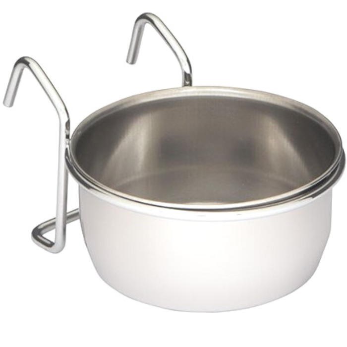 Miseczka metalowa dla papug - wieszana - 560ml od ParrotPlanet.pl