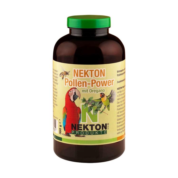 NEKTON Pollen-Power 360g - Pyłek kwiatowy dla PaPug z dodatkiem Oregano - ParrotPlanet.pl wyłączny dystrybutor Nekton w Polsce