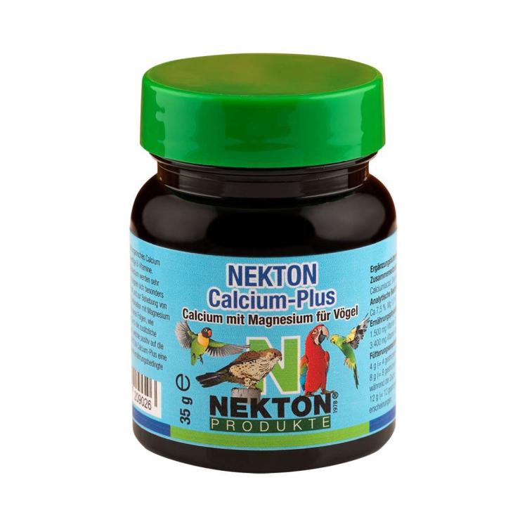 NEKTON-Calcium-Plus - Preparat Wapniowo-Magnezowy dla PaPug 35g - ParrotPlanet.pl wyłączny dystrybutor Nekton w Polsce
