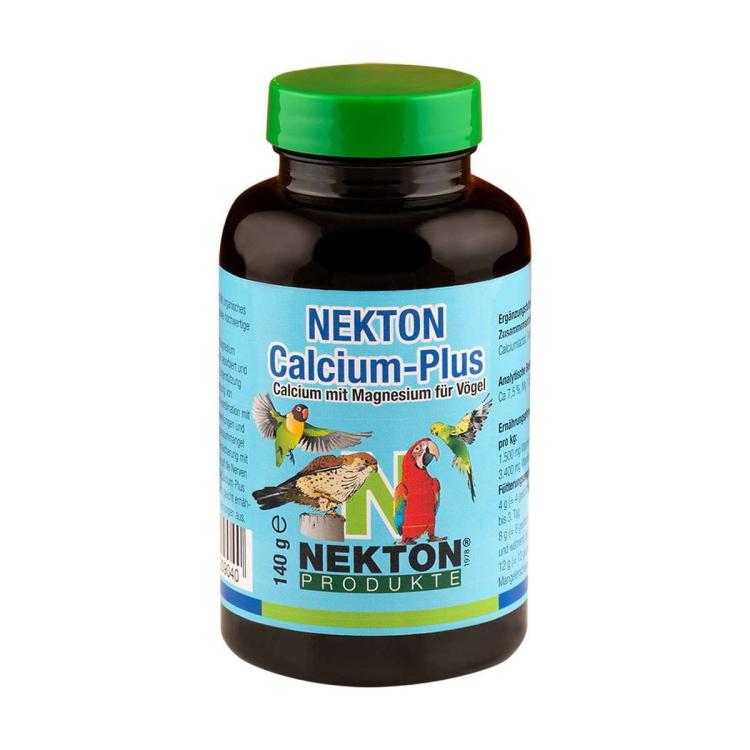 NEKTON-Calcium-Plus - Preparat Wapniowo-Magnezowy dla PaPug 140g - ParrotPlanet.pl wyłączny dystrybutor Nekton w Polsce