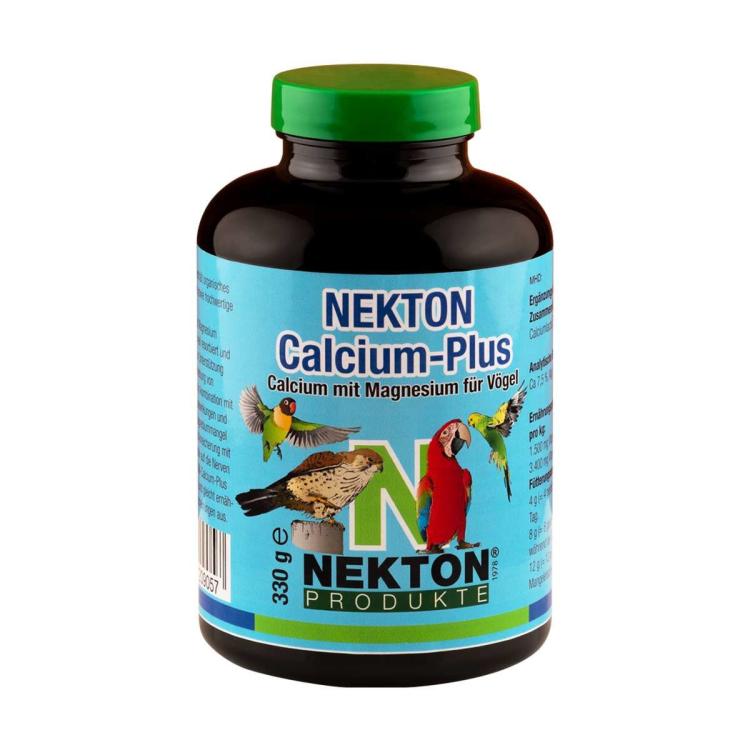 NEKTON-Calcium-Plus - Preparat Wapniowo-Magnezowy dla PaPug 330g - ParrotPlanet.pl wyłączny dystrybutor Nekton w Polsce