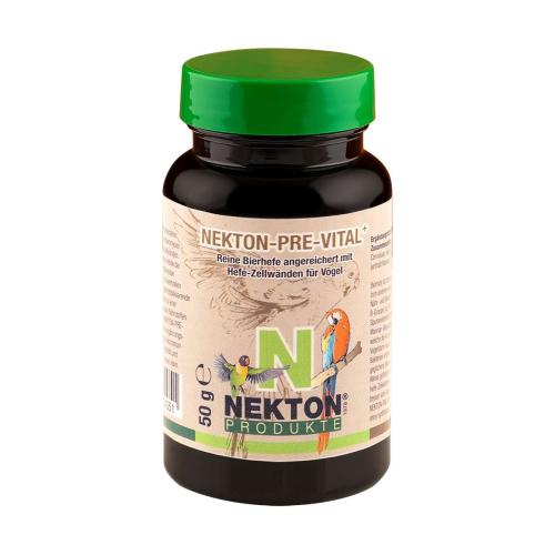 NEKTON Pre Vital+ - drożdże piwne wzbogacone o ściany komórkowe - preparat dla ptaków 50g -  ParrotPlanet.pl wyłączny dystrybutor Nekton w Polsce
