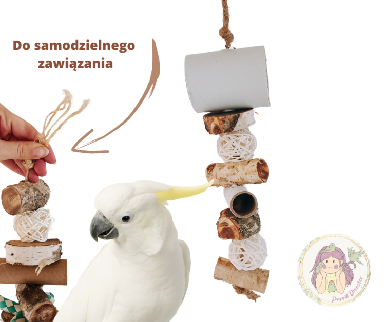 Twarda sztuka - zabawka dla średnich i dużych papug od PARROT DISASTER OD ParrotPlanet.pl
