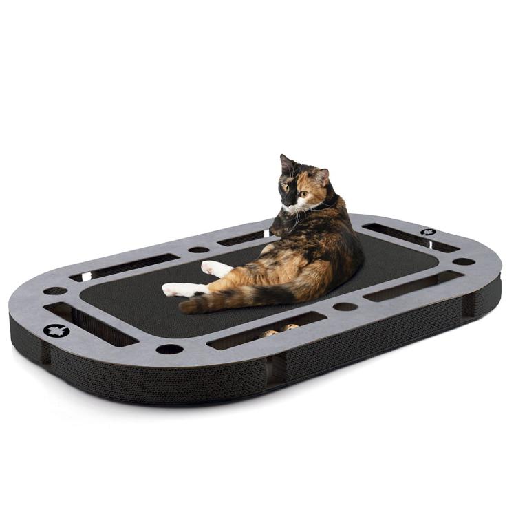 PlayPlate | Plac zabaw dla kota z drapakiem| Canadian Cat | BLACK EDITION | Wygląd Betonu od ParrotPlanet.pl