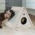 Triangle House | Kryjówka, drapak, jaskinia | Canadian Cat | Biały od ParrotPlanet.pl