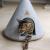 Cat Tipi | Filcowa kryjówka, jaskinia z poduszką | Canadian Cat | Jasno-Szary od ParrotPlanet
