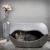 Cat Nest | Filcowa kryjówka, jaskinia z poduszką | Canadian Cat | antracyt/szary od ParrotPlanet.pl