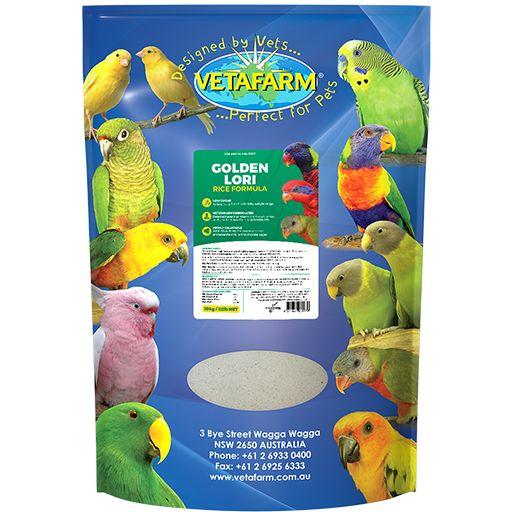 Vetafarm Golden Lori Rice Formula - Pokarm dla Lorys 450g od ParrotPlanet.pl