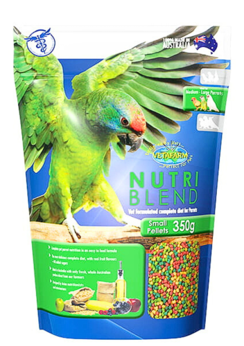 VETAFARM- FruitBlend SMALL PELLETS - Całoroczny granulat dla amazonek i innych średnich papug 350g od ParrotPlanet.pl