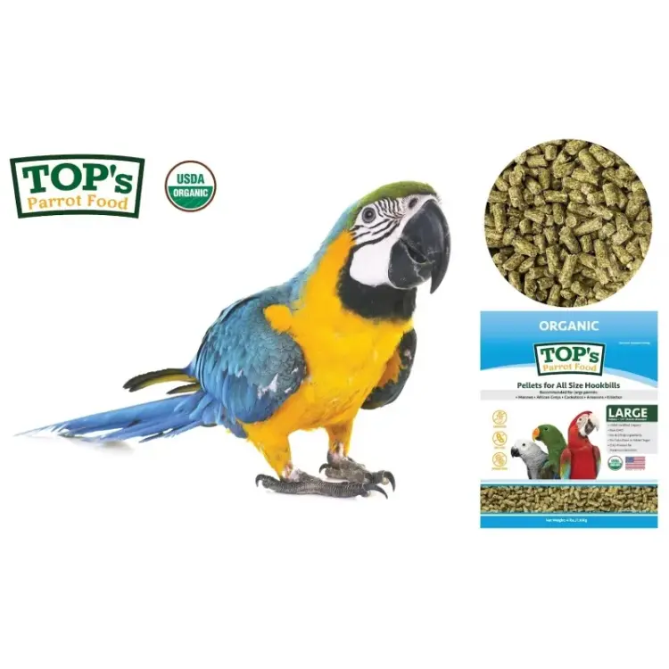 TOP’s Parrot Pellets – granulés BIO pour perroquets de toutes tailles, 453 g ParrotPlanet.fr
