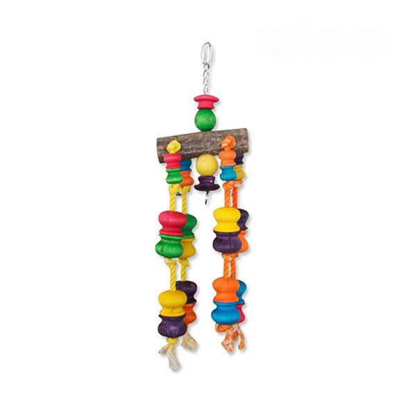 Simply Wood Toy | ogromnie kolorowa zabawka dla papug od ParrotPlanet.pl