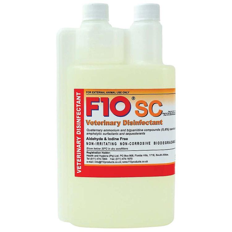F10 Super Concentrate 1 LITR - Koncentrat do dezynfekcji stosowany przy papugach