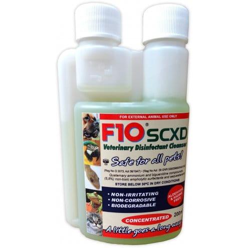 F10 SCXD dezynfekcja/czyszczenie klatki i akcesoriów dla papug 200ml od ParrotPlanet.pl