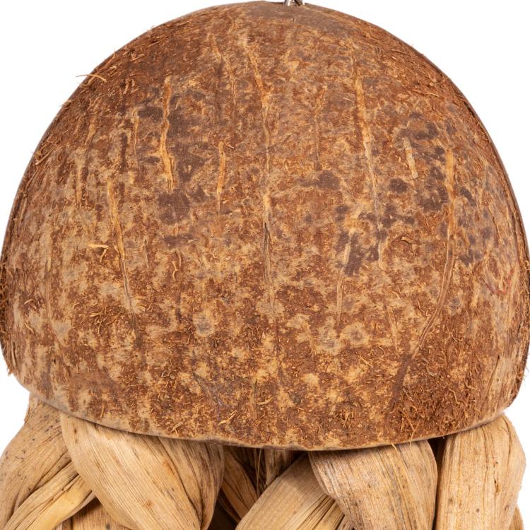 Jouet Naturel en Coco et Feuilles de Banane pour Perroquets - Le plaisir naturel  de  ParrotPlanet.fr