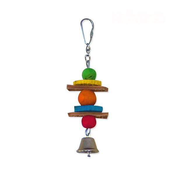 Jouet en bois pour perroquets Tini Mini, naturel et stimulant pour petits oiseaux de ParrotPlanet.pl
