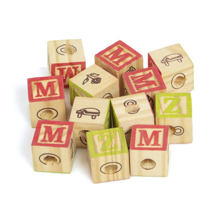 Blocs éducatifs pour perroquets | Blocs DIY pour jouets interactifs | Set de 12 pièces de ParrotPlanet.fr