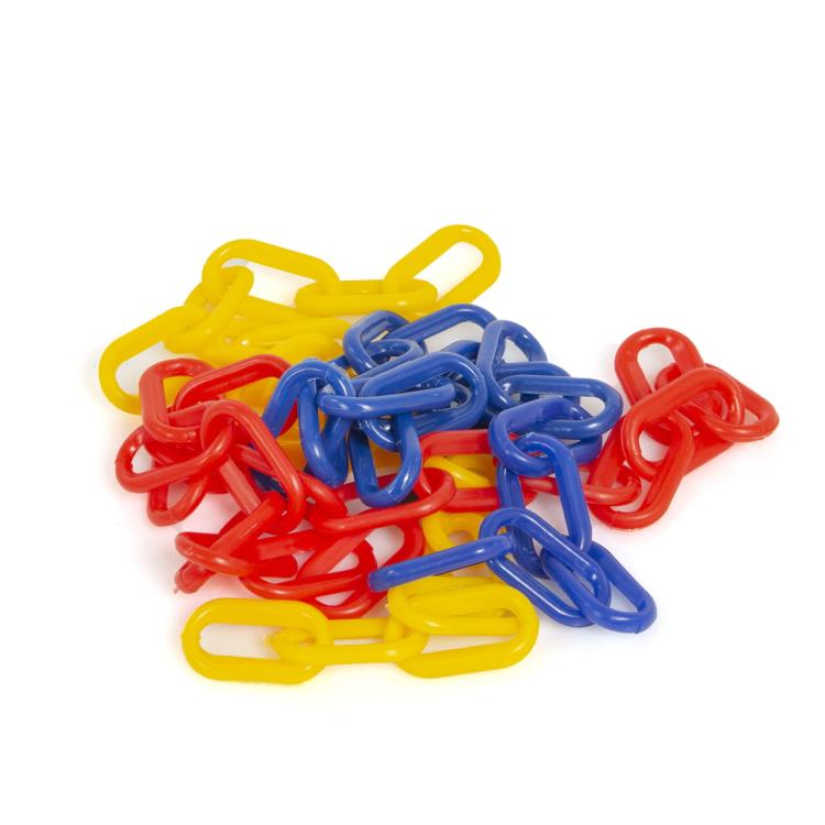 Chaînes en plastique colorées pour jouets de perroquet | 3 pièces, 50 cm | ParrotPlanet.fr