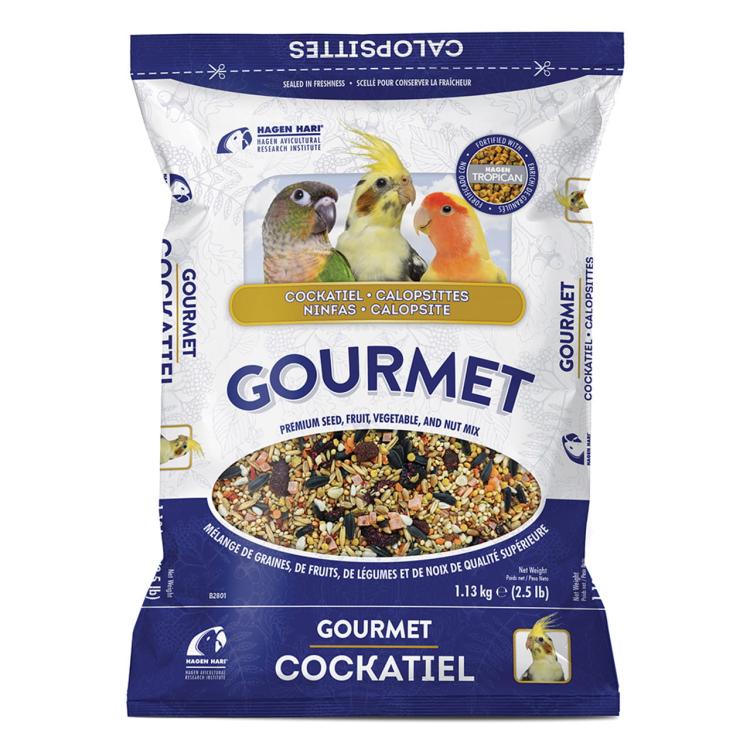 Hagen Gourmet Cockatiel Seed Mix - Pełnowartościowy pokarm wysokiej jakości dla nimf i małych papug 1.13kg od ParrotPlanet.pl