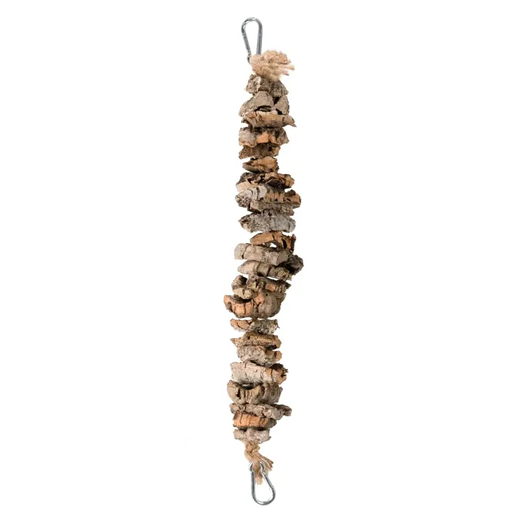 Pont en liège de chêne | 40 cm | Jouet naturel et balancoire pour petites et moyennes perruches de ParrotPlanet.fr