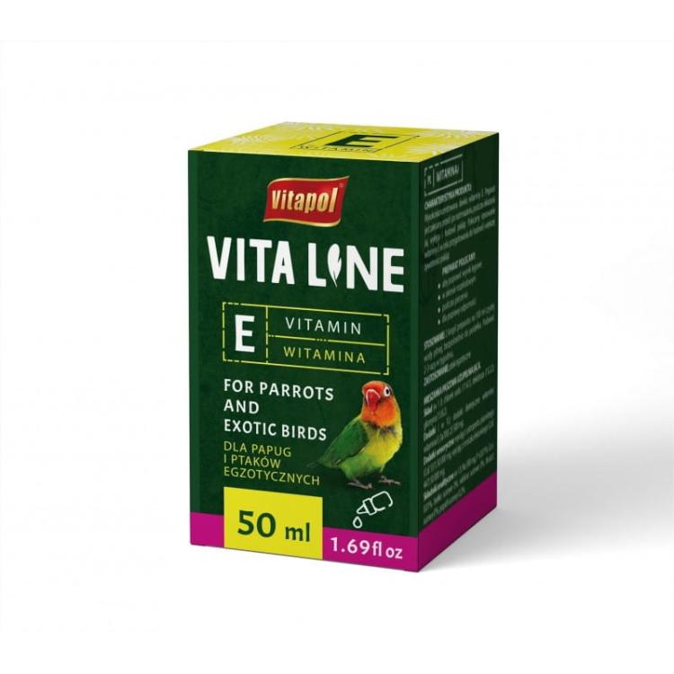 Vitapol Vitaline - Vitamine E pour Perroquets et Oiseaux Exotiques 50 ml de  ParrotPlanet.fr