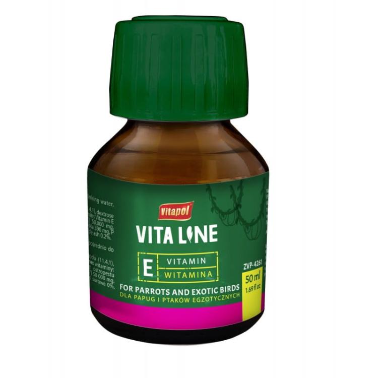 Vitapol Vitaline - Vitamine E pour Perroquets et Oiseaux Exotiques 50 ml de  ParrotPlanet.fr