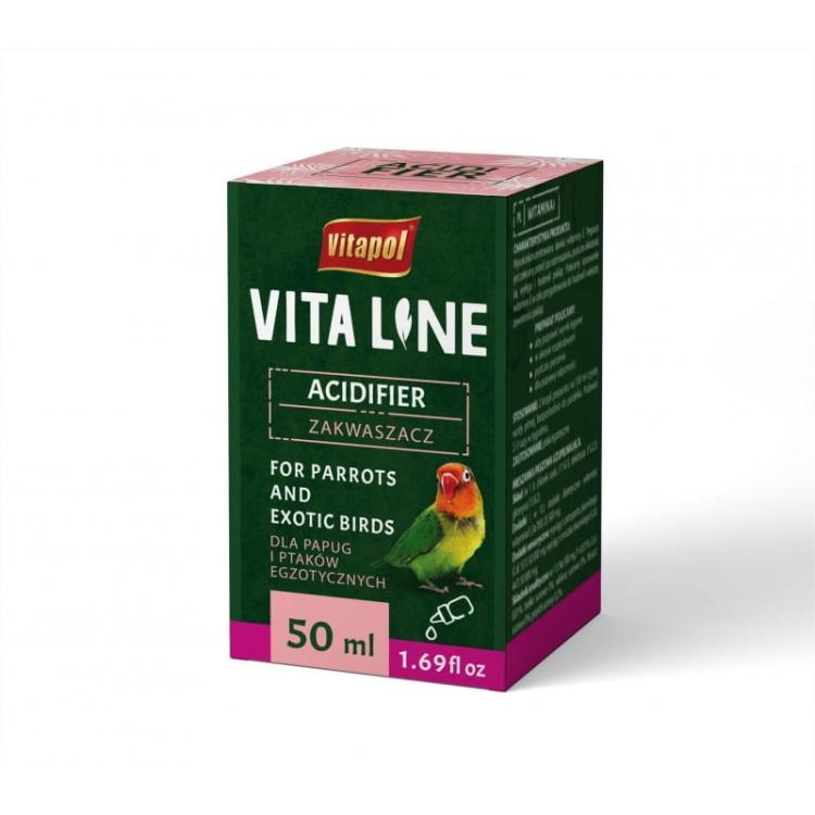 Vitapol VITALINE - Supplément Acidifiant pour Oiseaux Exotiques 50ml de ParrotPlanet.fr