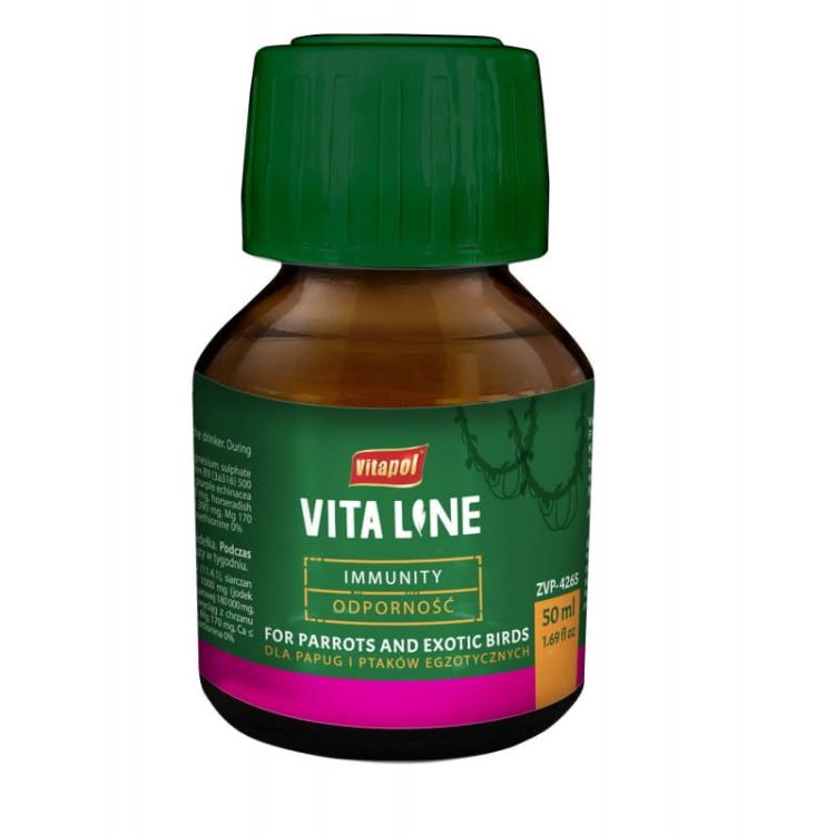 Vitapol VITALINE Immunité pour perruches et oiseaux exotiques 50 ml  de ParrotPlanet.fr