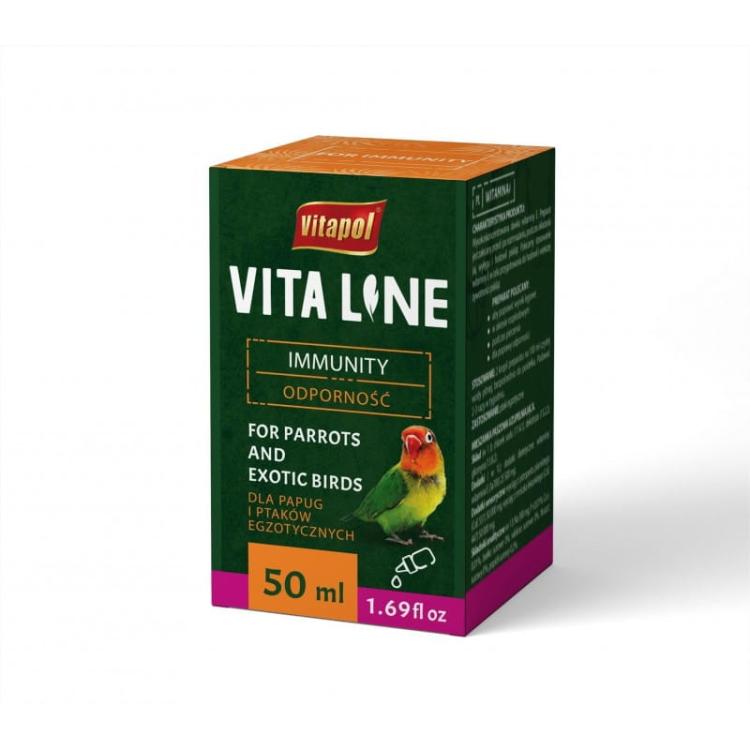 Vitapol VITALINE Immunité pour perruches et oiseaux exotiques 50 ml  de ParrotPlanet.fr