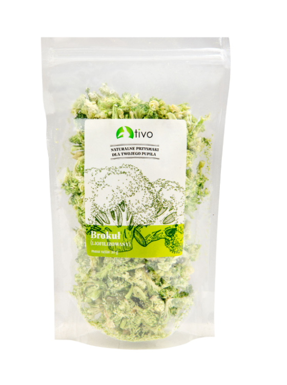 Chrupiący brokuł dla papug – naturalny dodatek warzywny | 20 g od ParrotPlanet.pl