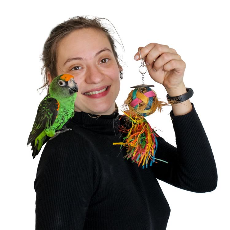 Shreding ball - Zabawka dla małych i średnich papug od ParrotPlanet.pl