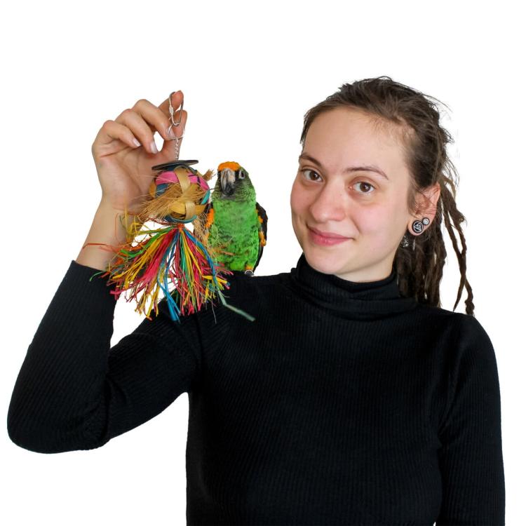 Shreding ball - Zabawka dla małych i średnich papug od ParrotPlanet.pl