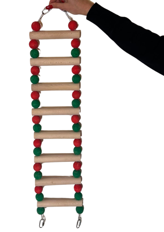 Christmas Ladder L - Zabawka dla średnich i dużych papug L od ParrotPlanet.pl