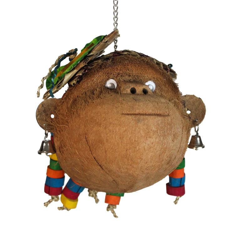 Coconut Monkey - Zabawka dla średnich i dużych papug od ParrotPlanet.pl