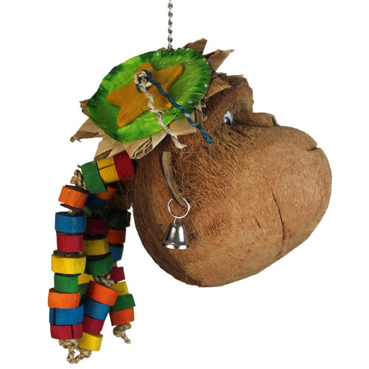 Coconut Monkey - Zabawka dla średnich i dużych papug od ParrotPlanet.pl