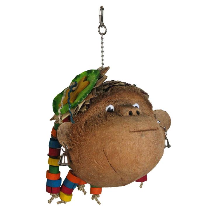 Coconut Monkey - Zabawka dla średnich i dużych papug od ParrotPlanet.pl