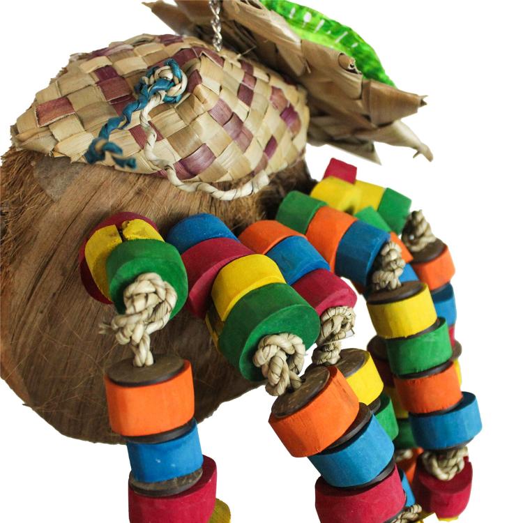 Coconut Monkey - Zabawka dla średnich i dużych papug od ParrotPlanet.pl